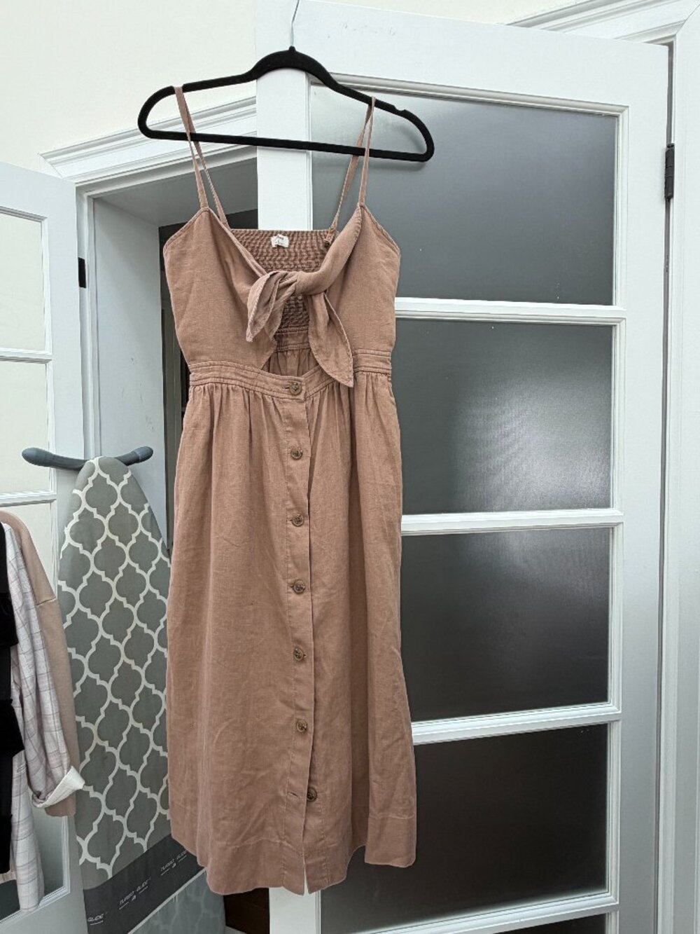 Women's 100% Linen Aritzia Midi Dress
